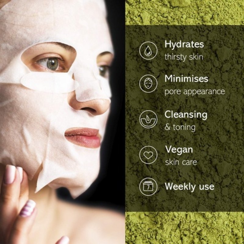 Earth Kiss Super Naturals Hydrating Kombucha and Spirulina Sheet Mask Single Sachet