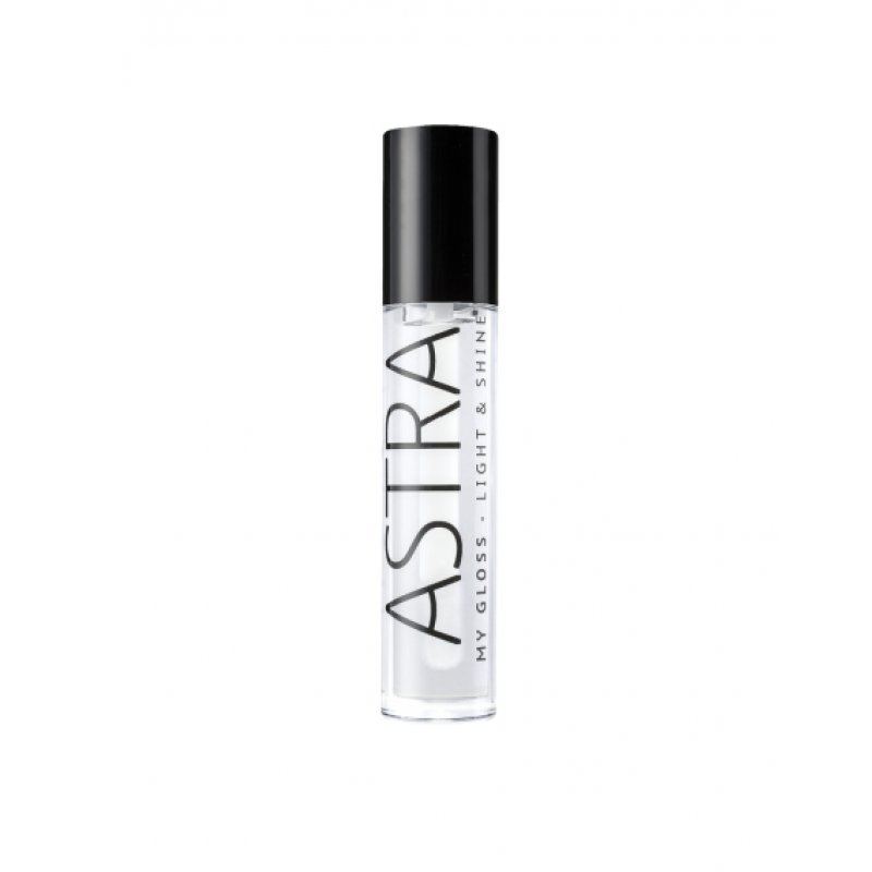 Astra My Gloss Light & Shine, 01 - Crystal trasparente, 4.5 ml brillant à lèvres 4,5 ml