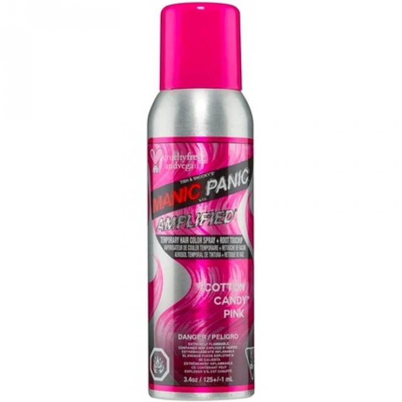 Manic Panic Amplified Temporary Hair and Root Touch Up Colour Spray 125ml - Cotton Candy Pink