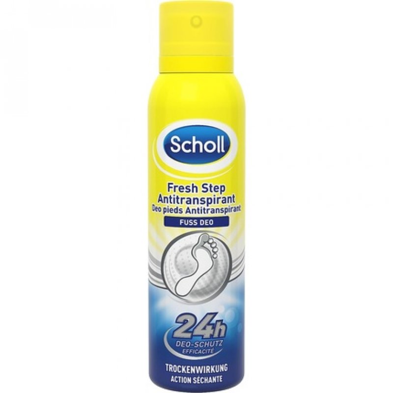 Scholl Fresh Step Shoe Spray Mild Foot Deodorant with Long-Lasting Effect Against Unpleasant Odors 150ml