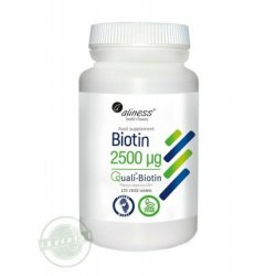 Biotin 2500mcg Hair Skin Nail Aliness 120 Tablets
