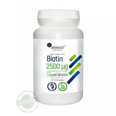Biotin 2500mcg Hair Skin Nail Aliness 120 Tablets