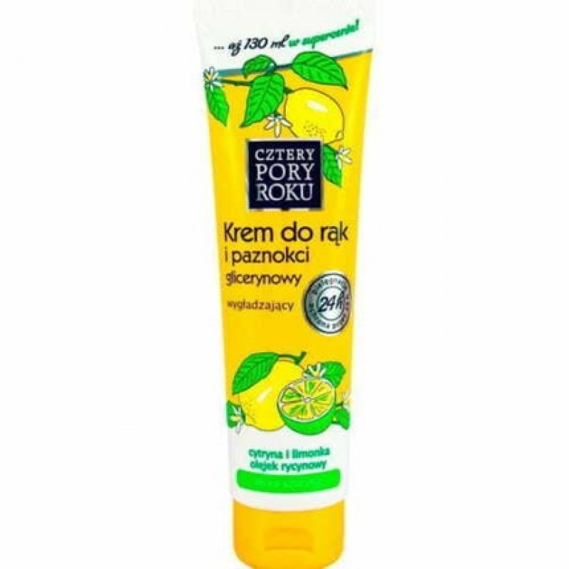 Cztery Pory Roku Glycerin Hand Cream Lemon 130ml Hand Cosmetics