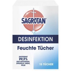 Sagrotan Wet Wipes For Disinfection - In A Practical Travel Size For The
