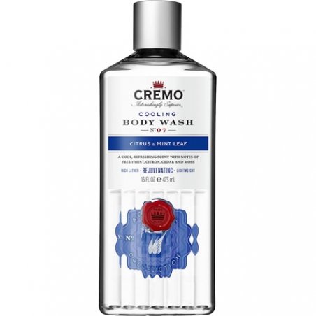 Cremo Cooling Body Wash for Men Rejuvenating Citrus and Mint Leaf Shower Gel 473ml