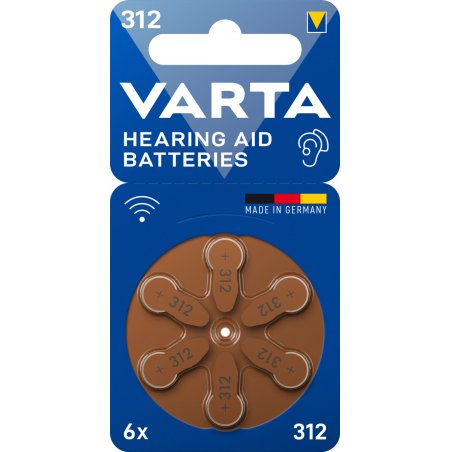 Varta 312 Batterie à usage unique PR41 Zinc-Air