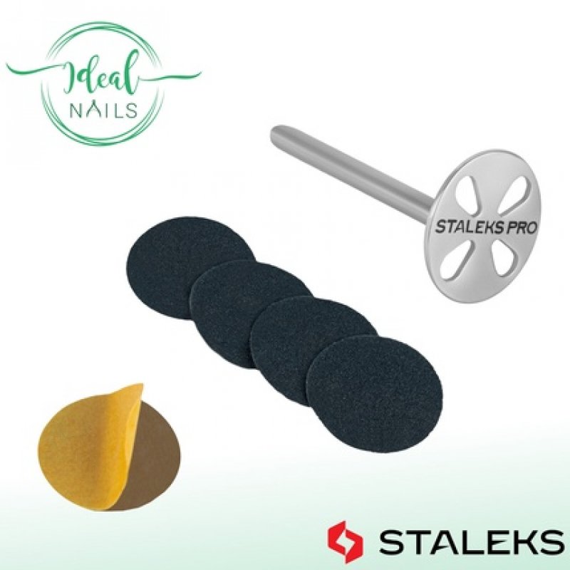 Pododisc STALEKS Stainless Steel Extended Pedicure Disc with 5 Disposable Adhesive Pads 180