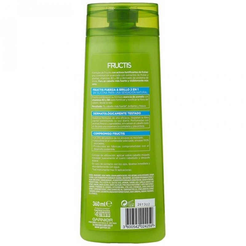 Fructis Strength And Shine 2In1 Fortifying Shampoo 360ml.