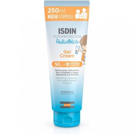 ISDIN Pediatrics Gel Cream SPF 50 250ml Cooling and Hydrating Sun Cream