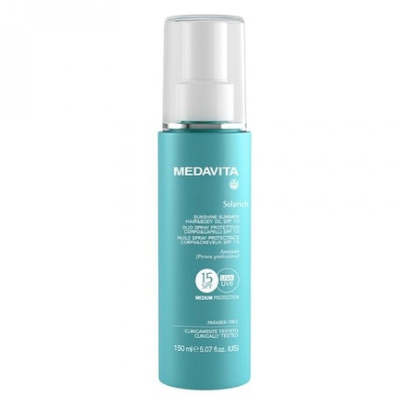 Medavita Solarich Protective Oil Spray SPF15 for Body and Hair 150ml