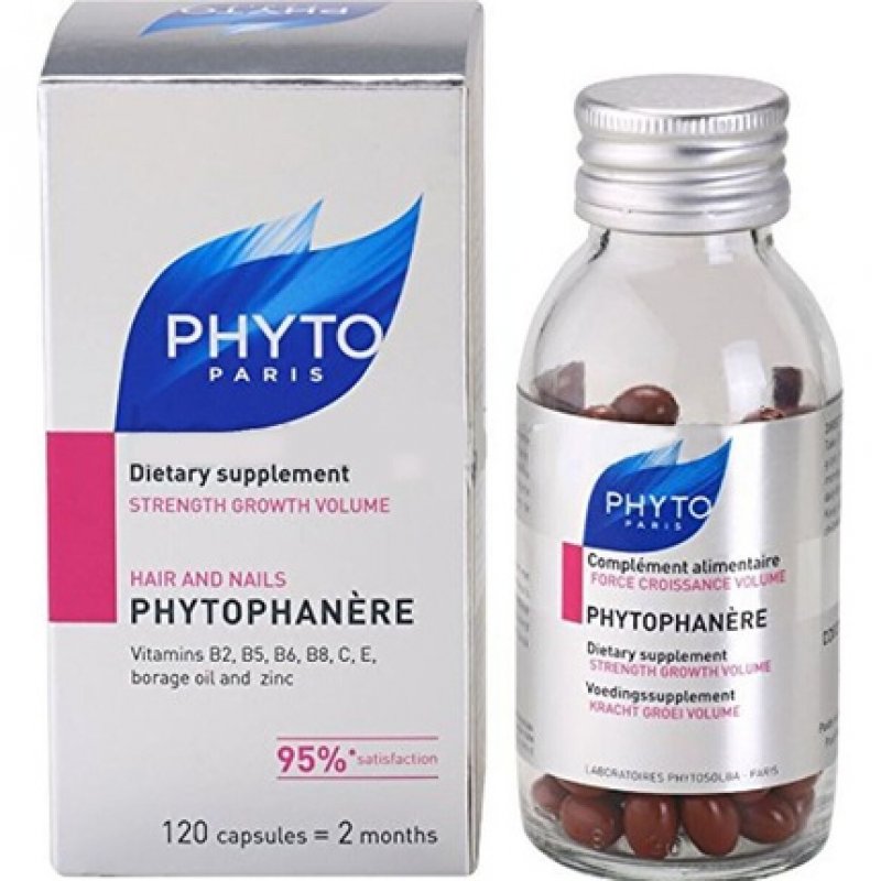 PHYTO Phytophanère Thinning Hair and Nails Dietary Supplement 120 Tablets
