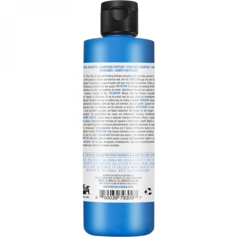 Baxter of California Daily Fortifying Shampoo Strengthens and Repairs Scalp and Thinning Hair Loss 8oz