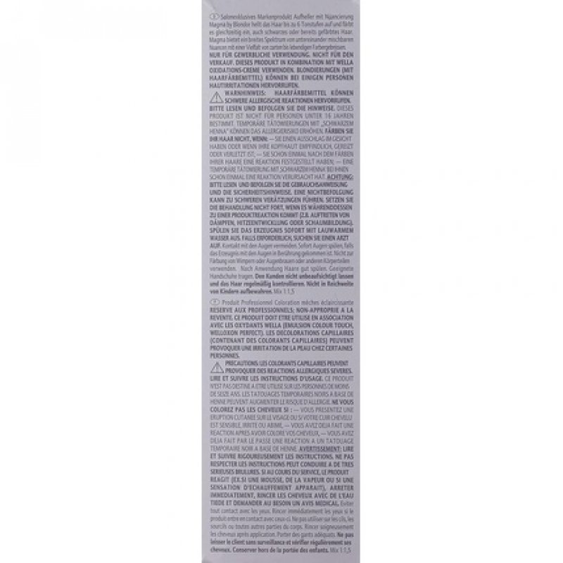 Wella Magma By Blondor Lift & Tone hair highlight 120g/73