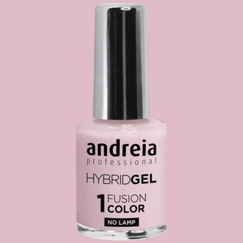 Andreia Professional Hybrid Gel Nail Polish Fusion Colour H20 Pink - 2 Steps No Lamp Required Long Lasting Easy Removal