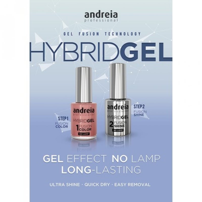 Andreia Professional Hybrid Gel Nail Polish Fusion Color H28 Lilac Purple
