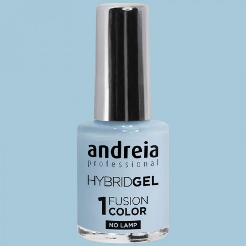 Andreia Professional Hybrid Gel Nail Polish Fusion Colour H44 Blue - 2 Steps No Lamp Required Long Lasting Easy Removal