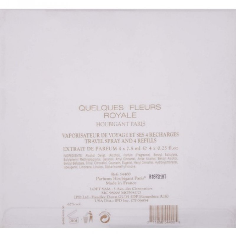 Houbigant Quelques Fleurs Royale Travelspray Box Reisespray 100g