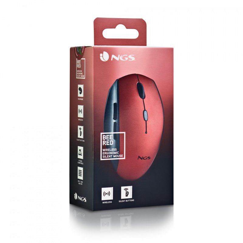 Souris sans fil NGS Bee (Rouge)