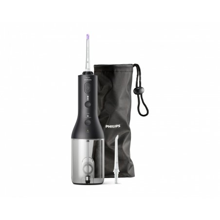 Philips Sonicare Wireless Power Flosser 3000 Water Flosser for Teeth and Gum Care in Black Model HX3826/33