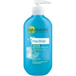 Garnier Skin Clear Anti-Spot Wash Gel Daily Facial Cleansing for Visibly Purer Skin Antibacterial 200ml