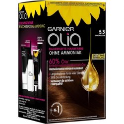 Garnier Olia Permanent Hair Colour without Ammonia with Nourishing and Natural Oils 5.3 Golden Brown 1 Count