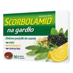 Scorbolamid Throat Pain Relief 16 Lozenges