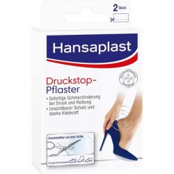 Hansaplast Pressure Stop Plaster Transparent Blister Prevention 2 Pieces
