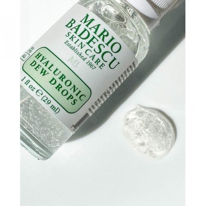 Mario Badescu Hyaluronic Dew Drops Hydrating Gel-Serum for Glass-like Glow 1 FL OZ