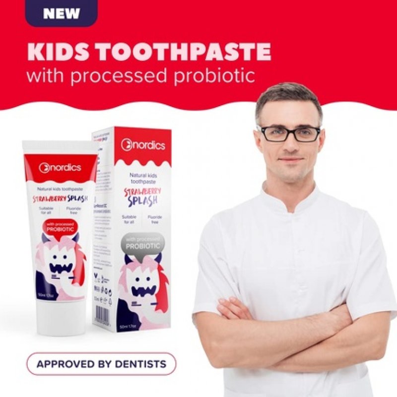 Kids Strawberry Splash Probiotic Toothpaste