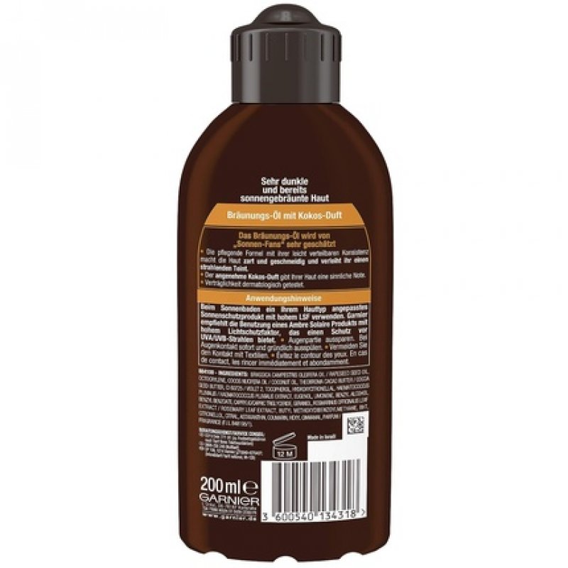 Garnier Ambre Solaire Deep Tan Tanning Oil 200ml