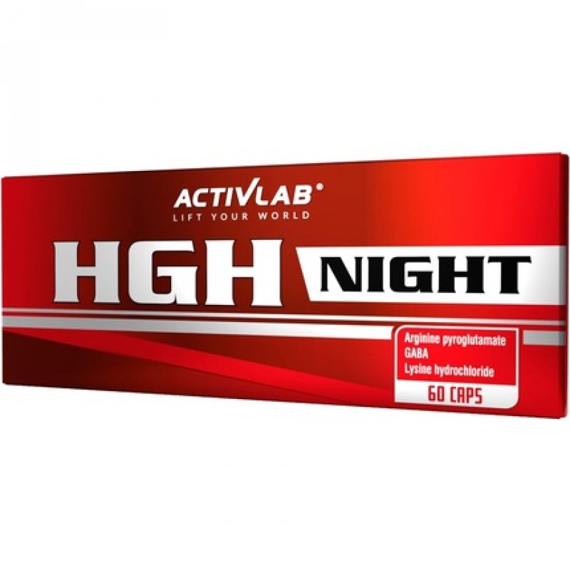 Activlab HGH Night 60 Capsules - Combination of Arginine, Gaba, Lysine - Before Bedtime - Concentration, Regeneration -