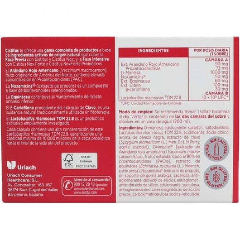 Cistitus Nox Forte with Probiotics 10 Sticks