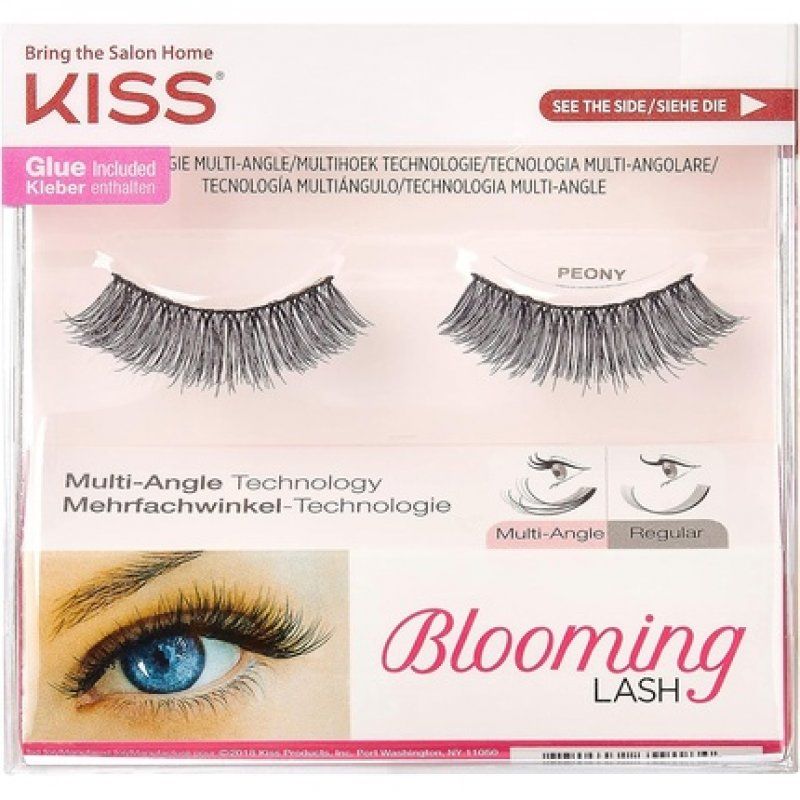 KISS Blooming Lash Fake Eyelashes Peony with Tapered End Technology and Multi-Angle Technology 2 Count