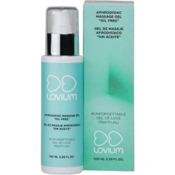 LOVIUM Aphrodisiac Oil-Free Massage Gel with Red Berry Aroma 100ml