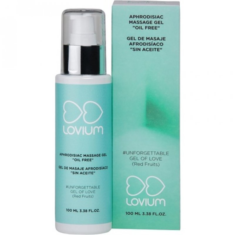 LOVIUM Aphrodisiac Oil-Free Massage Gel with Red Berry Aroma 100ml