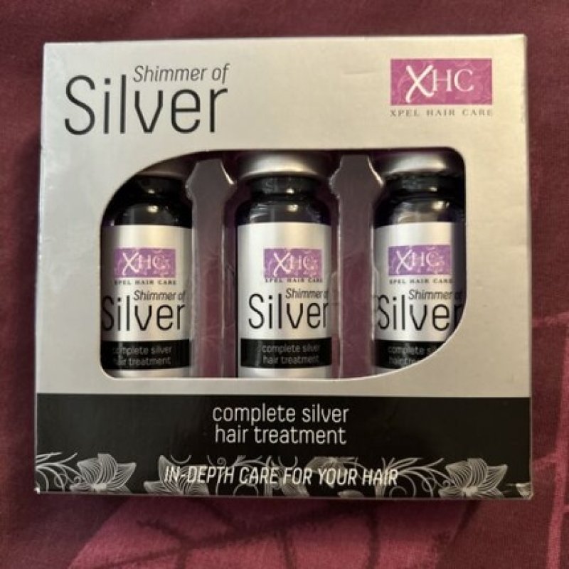 XHC Hair Care Shimmer of Silver Complete Hair Treatment Set 3 Shots x 12ml