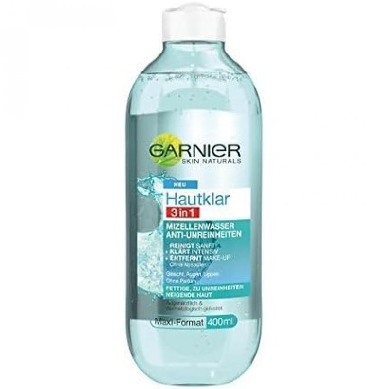 Garnier Hautklar 3-in-1 Micellar Water for Removing Makeup and Cleansing Face and Eyes 400ml