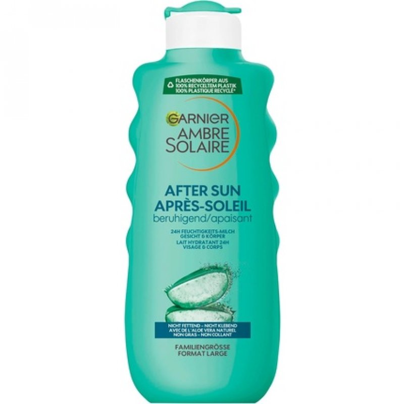 Garnier After Sun Lotion with Aloe Vera Cooling Body Lotion Ambre Solaire Soothing Moisturising Milk 400ml