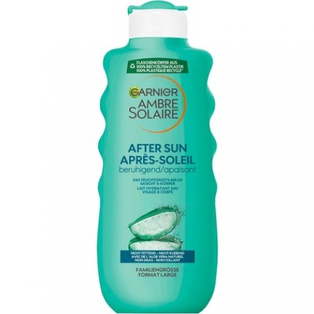 Garnier After Sun Lotion with Aloe Vera Cooling Body Lotion Ambre Solaire Soothing Moisturising Milk 400ml