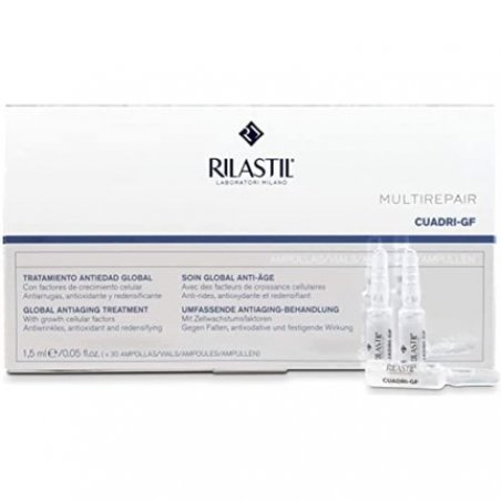 Rilastil Multirepair Cuadri GF Anti-Aging Facial Ampoules Repair and Moisturising Treatment 30 Units