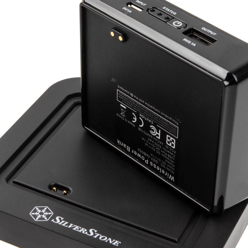 Silverstone SST-QIB052-D Qi Lader mit Docking Station - schwarz