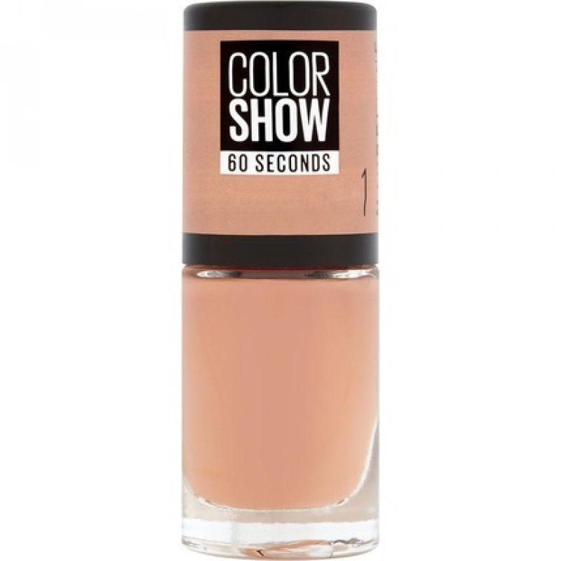 Gemey Maybelline Colorshow Nail Polish 1 Go Bare Nude Color 7ml