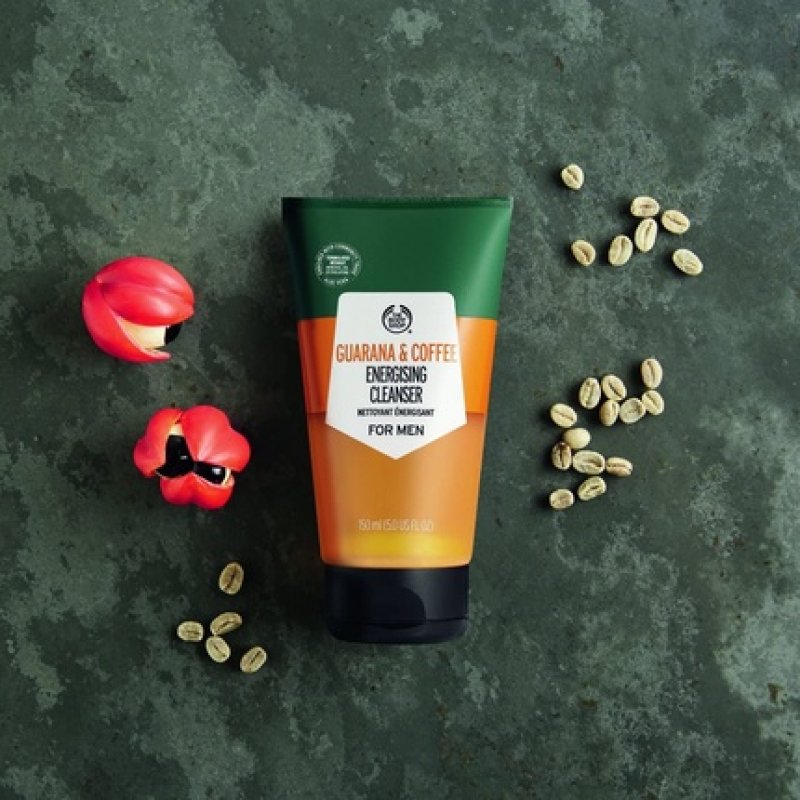 The Body Shop Guarana & Coffee Energizing Cleanser Gel 150ml For Men