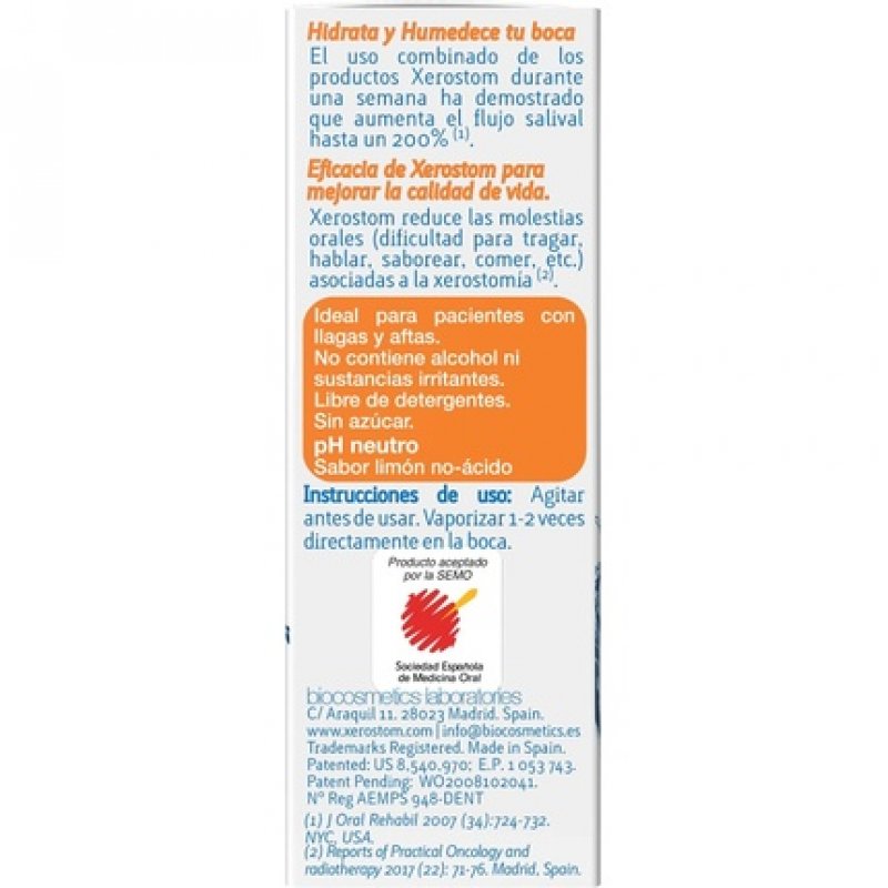 Xerostom Mouth Spray with Saliactive for Dry Mouth or Xerostomia 6.25ml by Xerostom