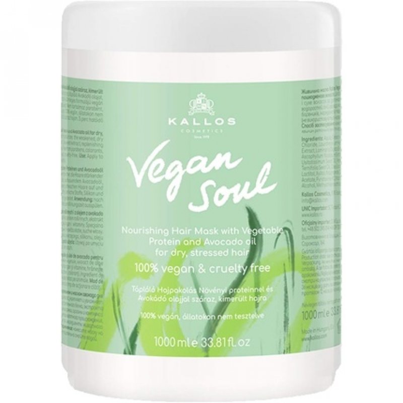 Kallos Vegan Soul Hair Mask with Plant Proteins 1000ml