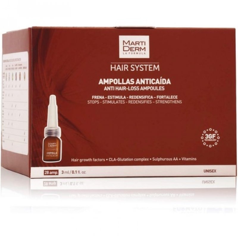 Martiderm 3Gf Hair Loss Treatment 28 Ampoules