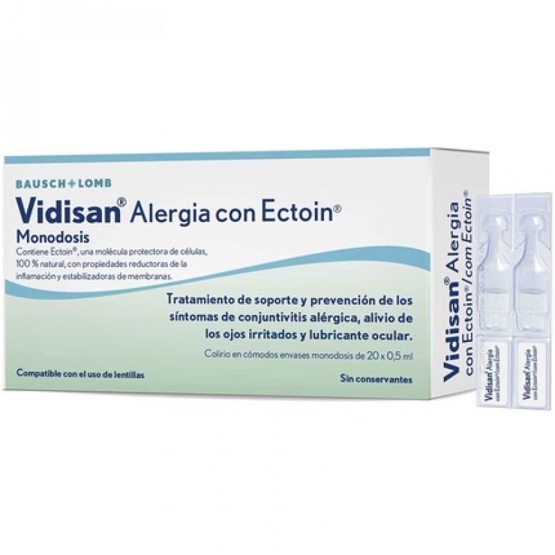 Vidisan Allergy Eye Drops with Ectoin 20 Units