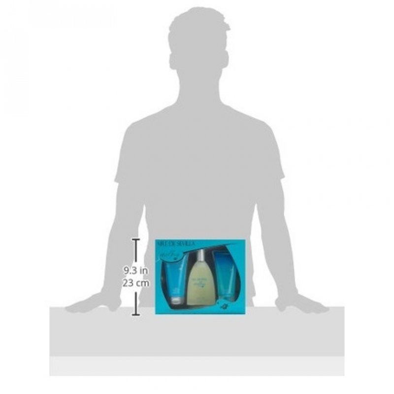 Aire de Sevilla Beauty Set Fresh Blue Edition Moisturising Body Cream, Eau de Toilette, Exfoliating Gel