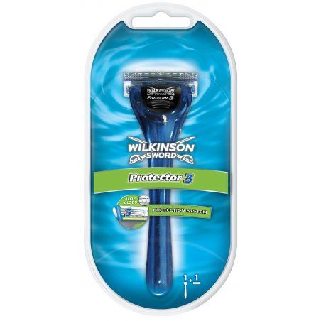 Wilkinson Sword Protector 3 rasoir pour hommes Noir, Bleu