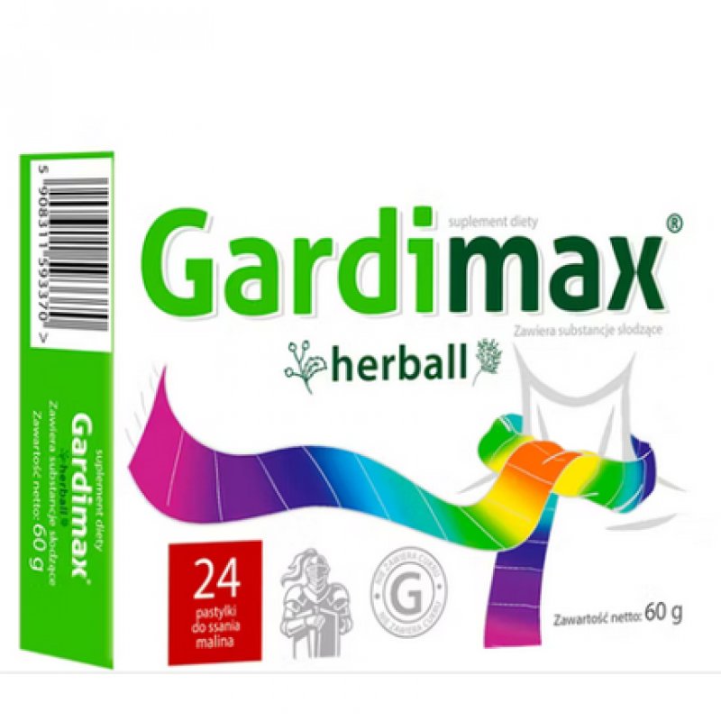 Gardimax Herbal 24 Lozenges for Throat and Larynx Moisturization
